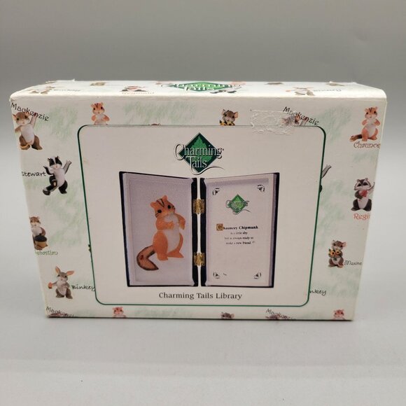 Charming Tails Library Character Figurine Chauncey Chipmunk 98/569 - Picture 5 of 6